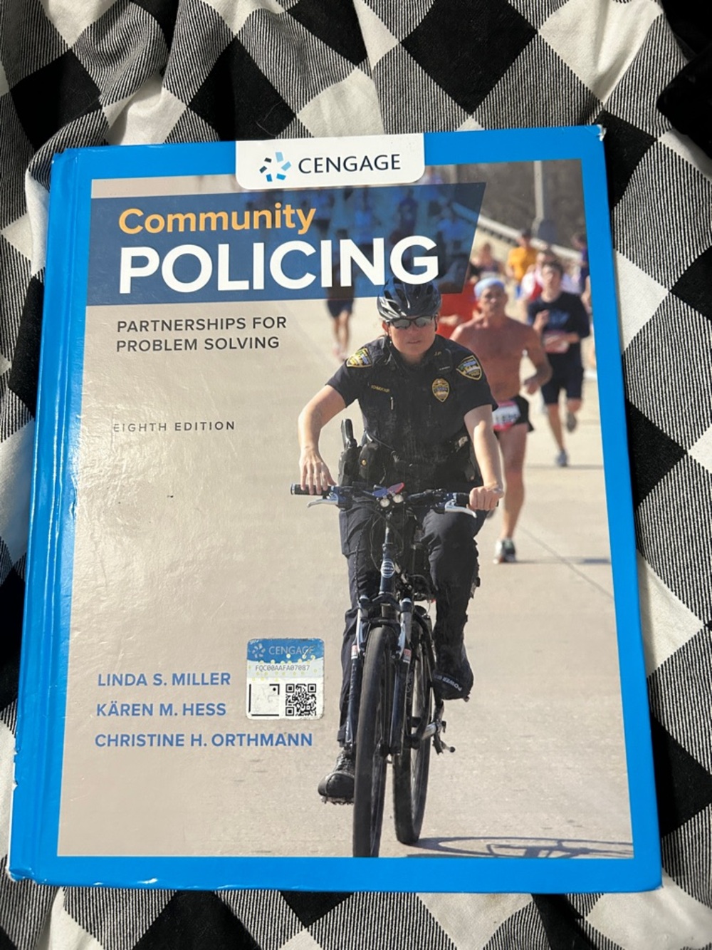 Cengage Community Policing Textbook in Blue